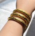 Golden Floral Bangle