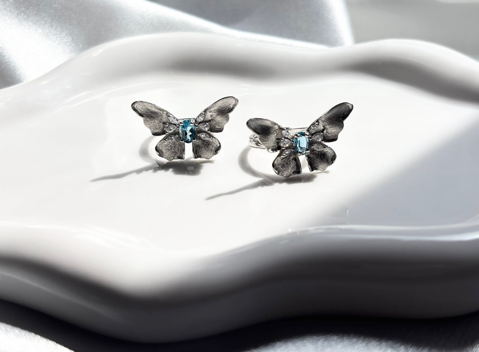 Topaz Butterfly Ring