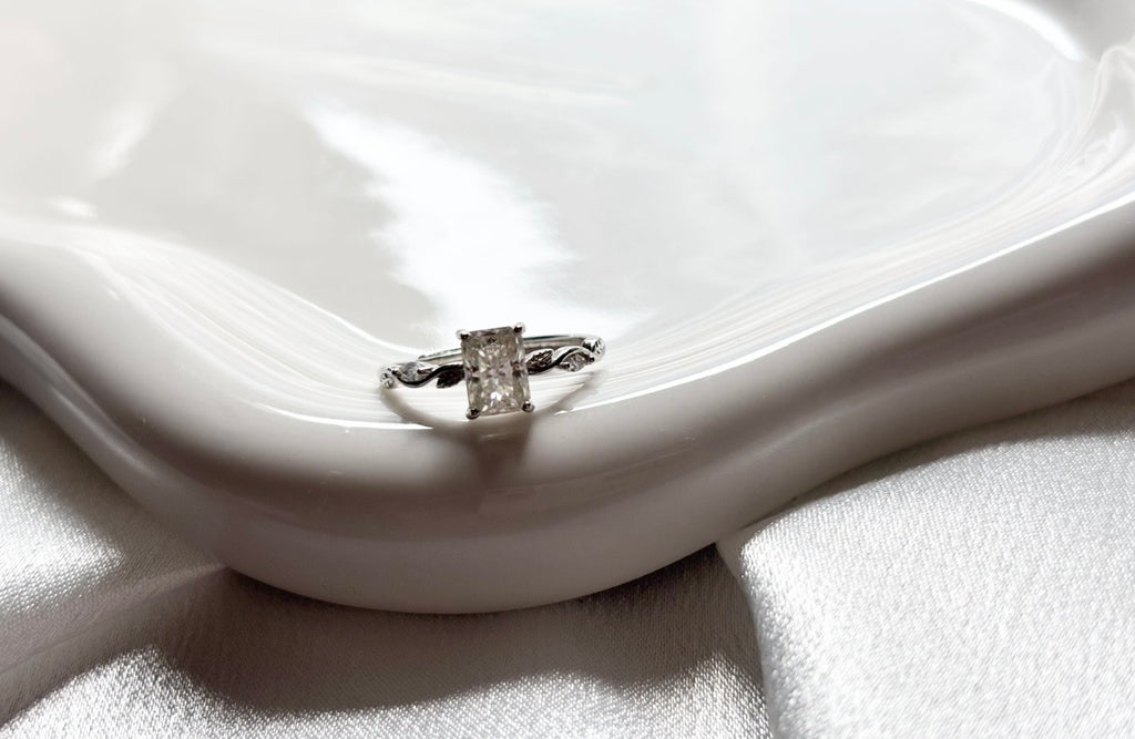 Radiant Cut Moissanite Ring