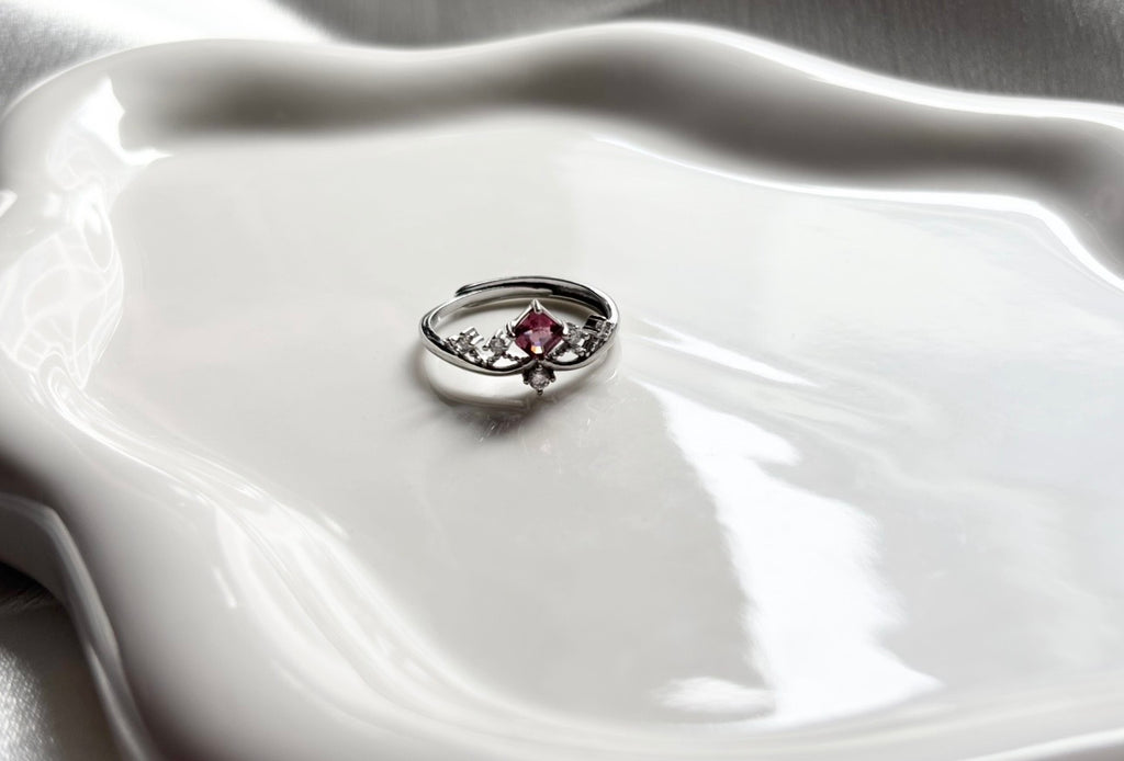 Pink Topaz Royal Ring