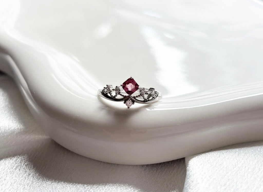 Pink Topaz Royal Ring