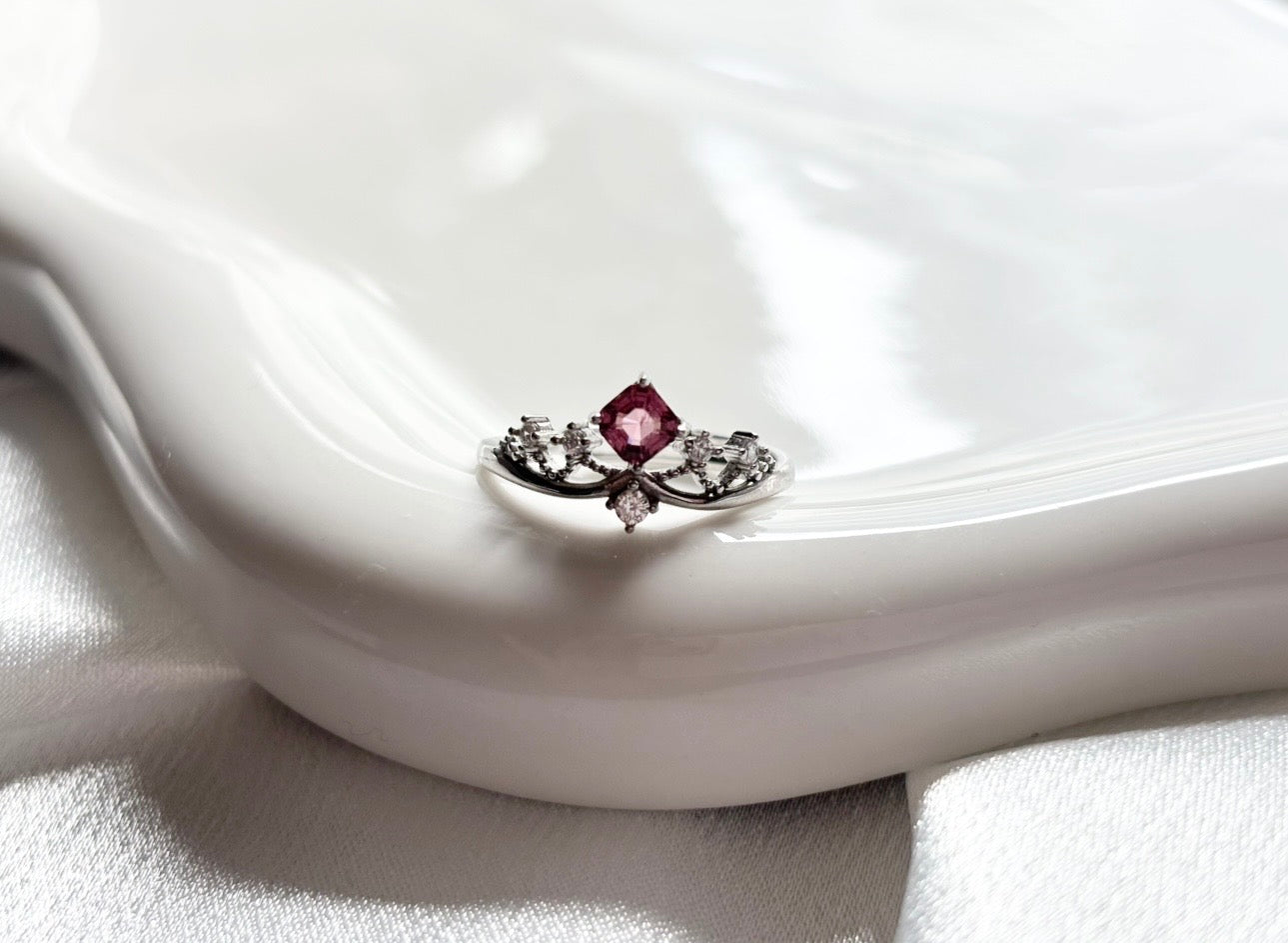 Pink Topaz Royal Ring