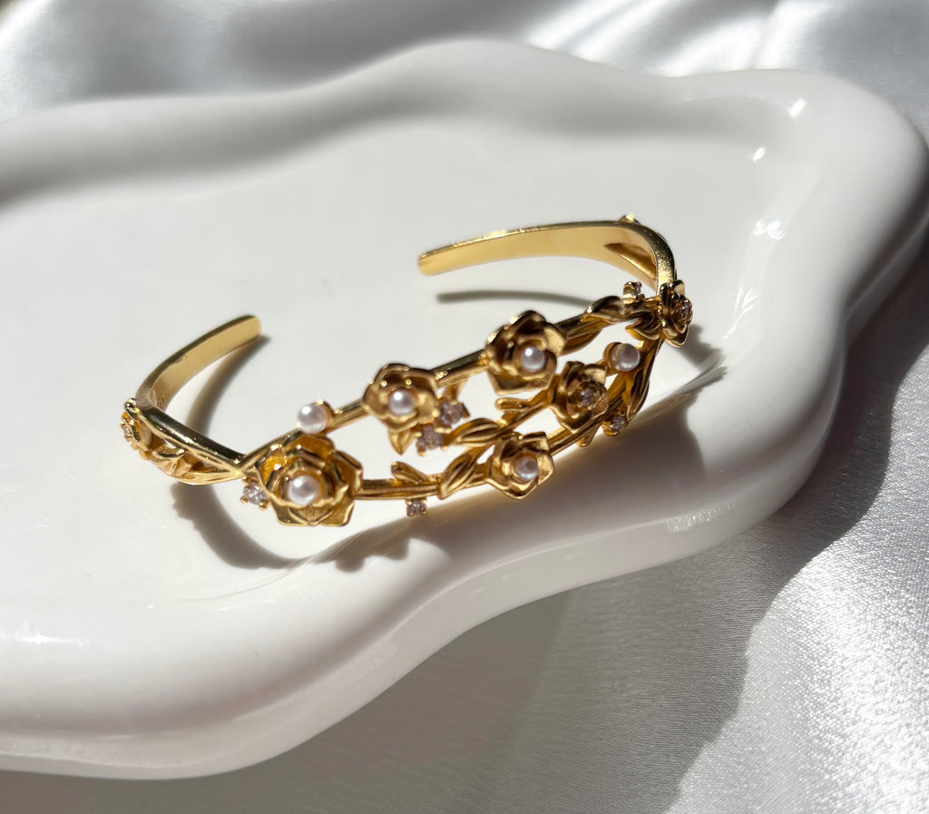Golden Blossom Cuff
