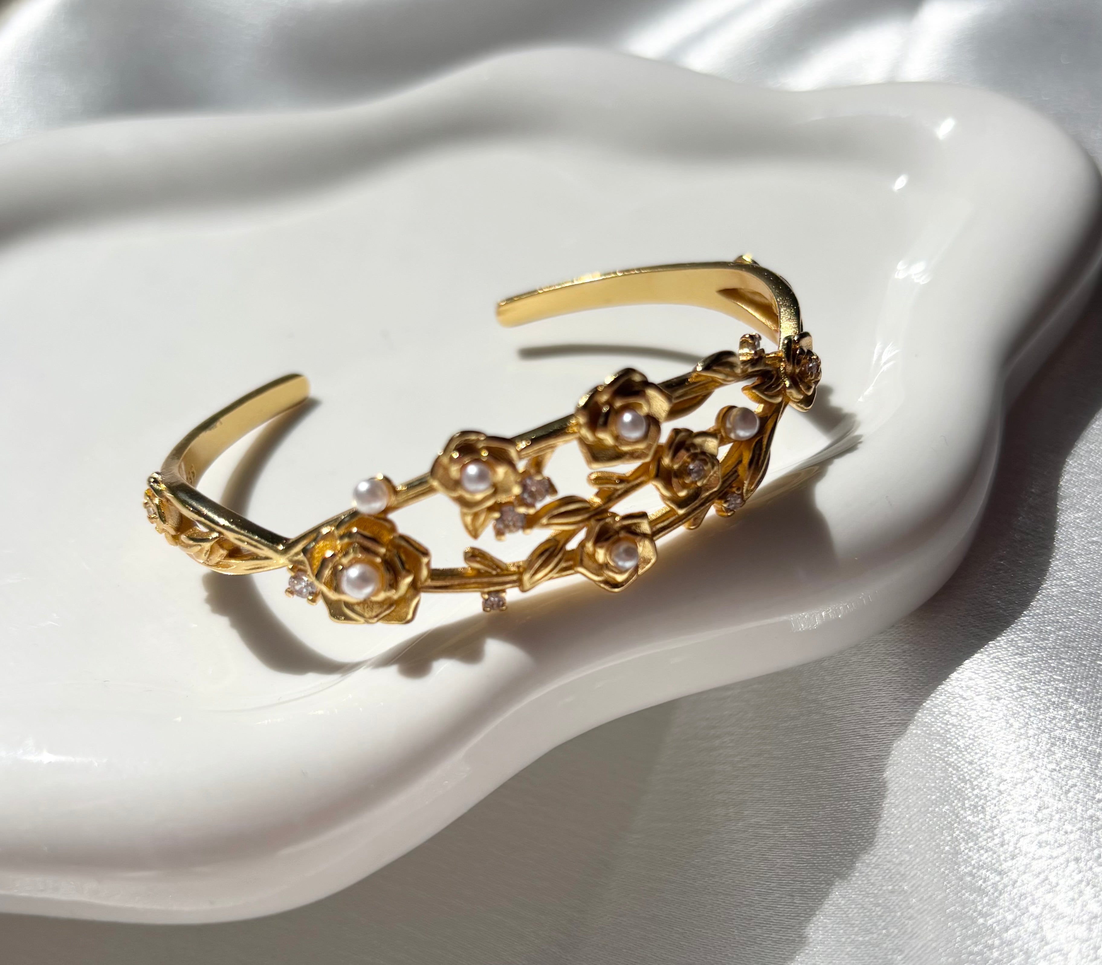 Golden Blossom Cuff