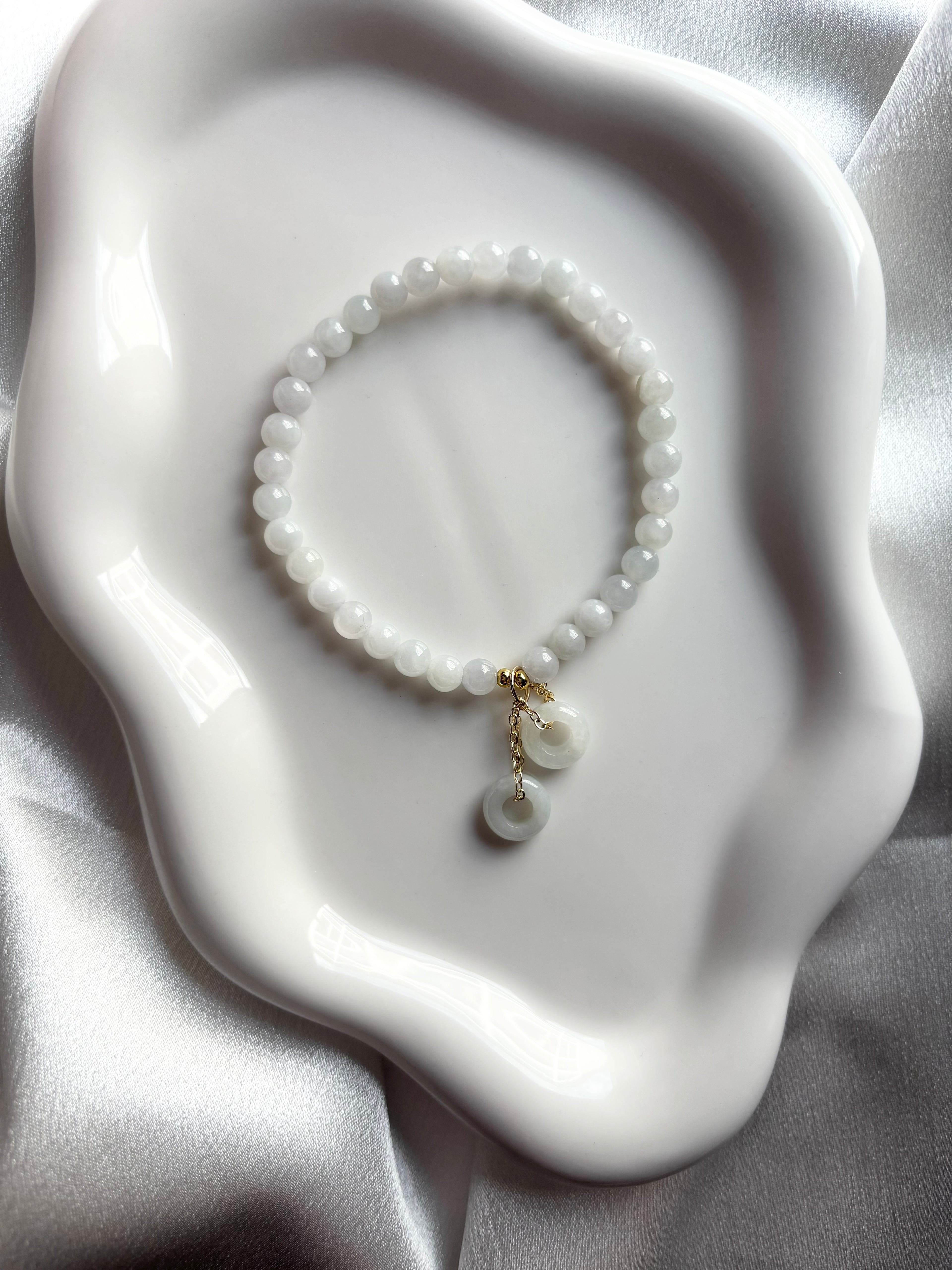 Double Donut Jade Bracelet