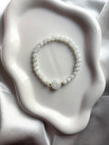 White Donut Jade Bracelet