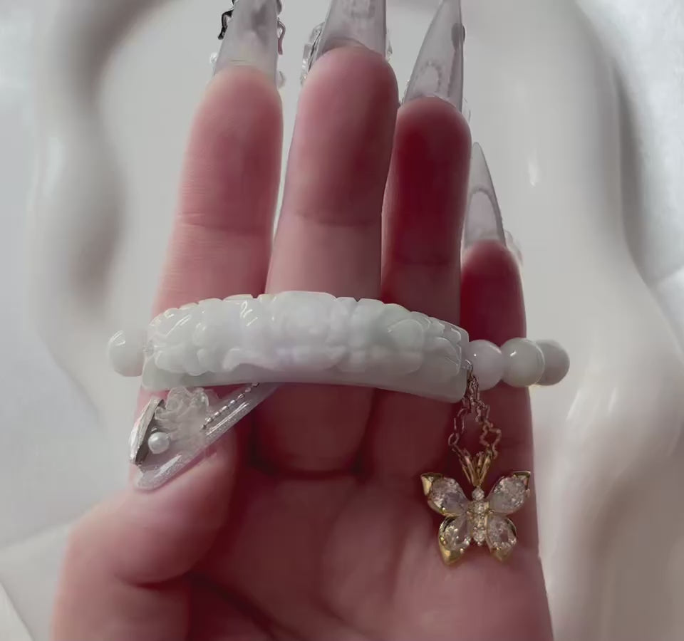 Light Lavender/Green Peony
