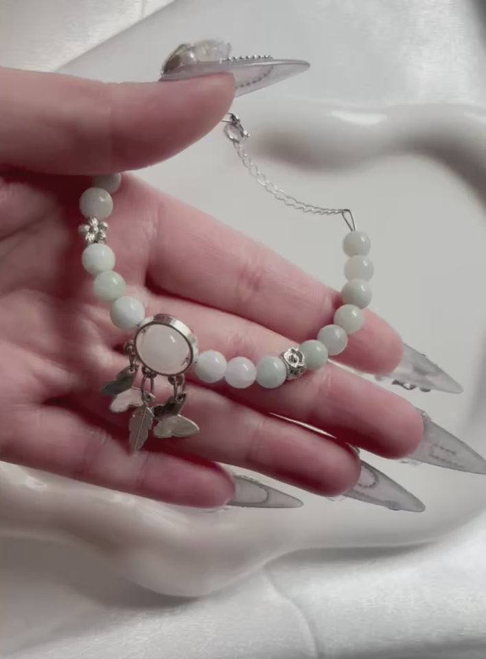 Light Apple Green Jade Bracelet